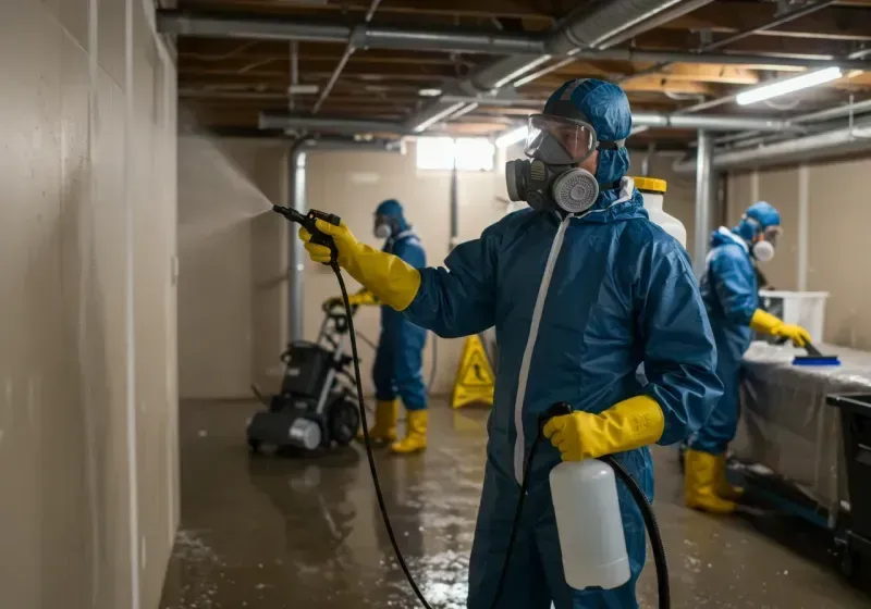 Basement Sanitization and Antimicrobial Treatment process in Citrus County, FL