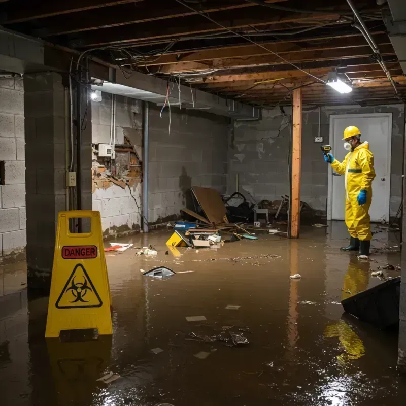 Flooded Basement Electrical Hazard in Citrus County, FL Property