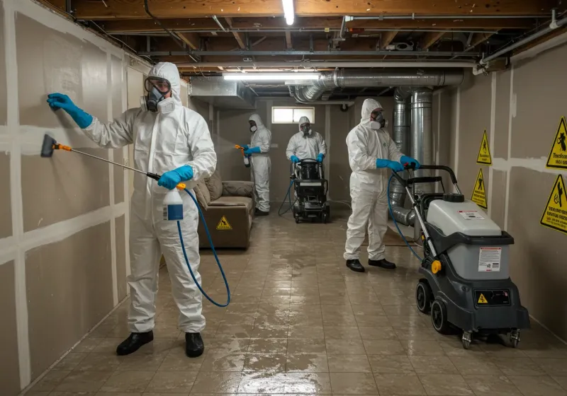 Basement Moisture Removal and Structural Drying process in Citrus County, FL